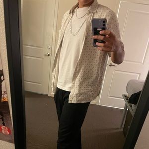 Silk short sleeve button up. Vintage silk brand.